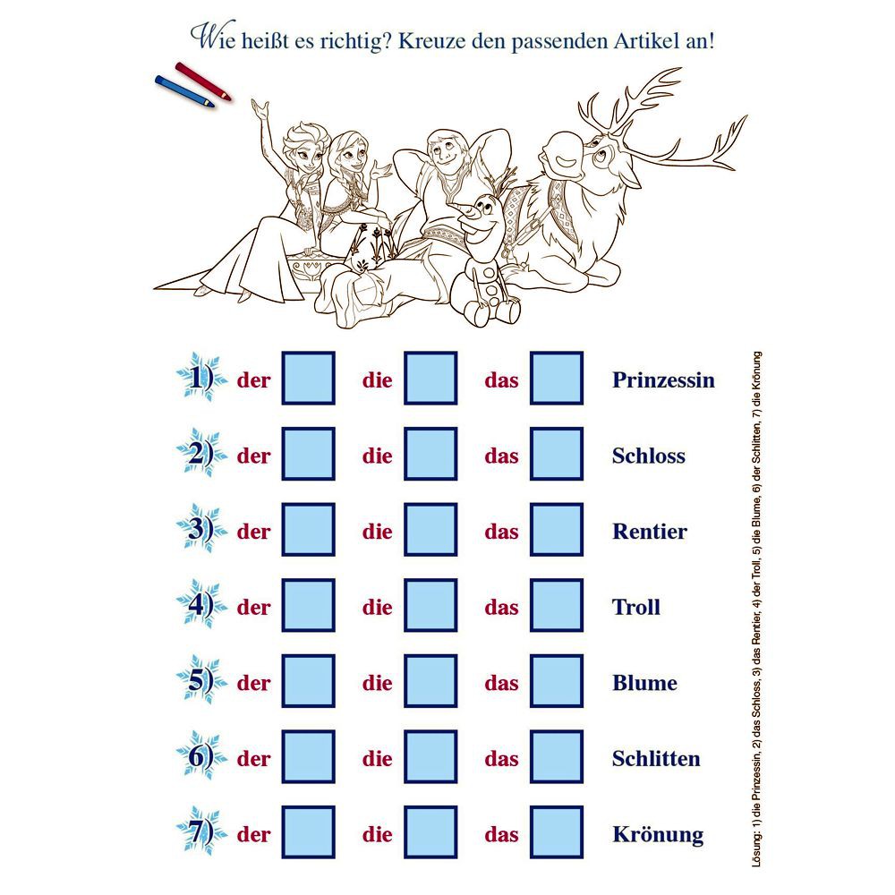 Disney Eiskönigin Frozen - Buch - Die coolsten Rätsel für Grundschüler