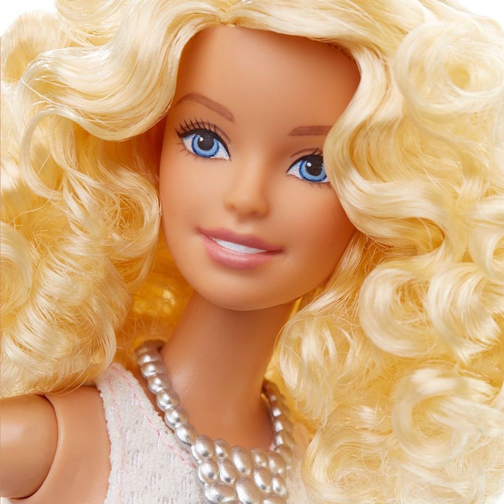 Barbie - Fashionistas Puppe - Modepuppe mit pinkem Glockenkleid