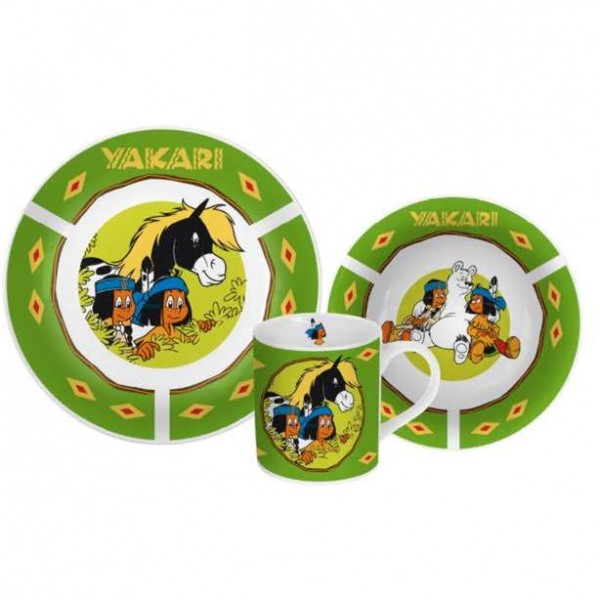 Yakari Porzellan Geschirr Set Frühstück (3 tlg) eBay ~ Yakari Porzellan Geschirr Set Frühstück (3 tlg) eBay ~ Geschirr Yakari
