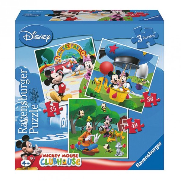 Micky Maus Mickey Mouse Puzzle Box 3 in 1 eBay
