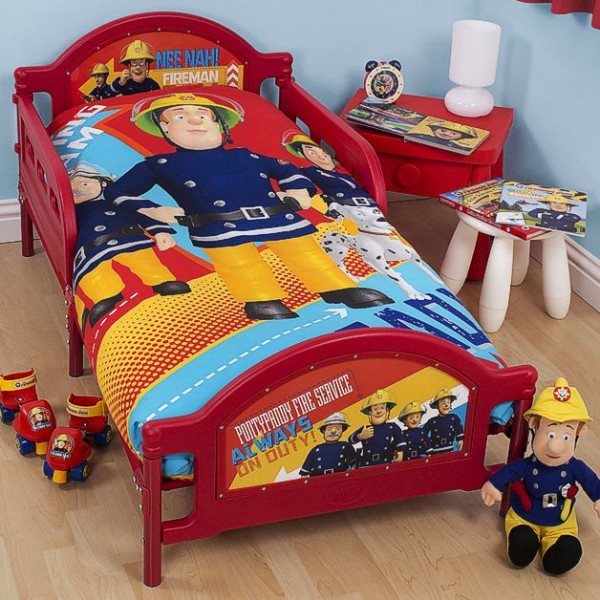 Feuerwehrmann Sam Bettwäsche Bettgarnitur klein 120 x