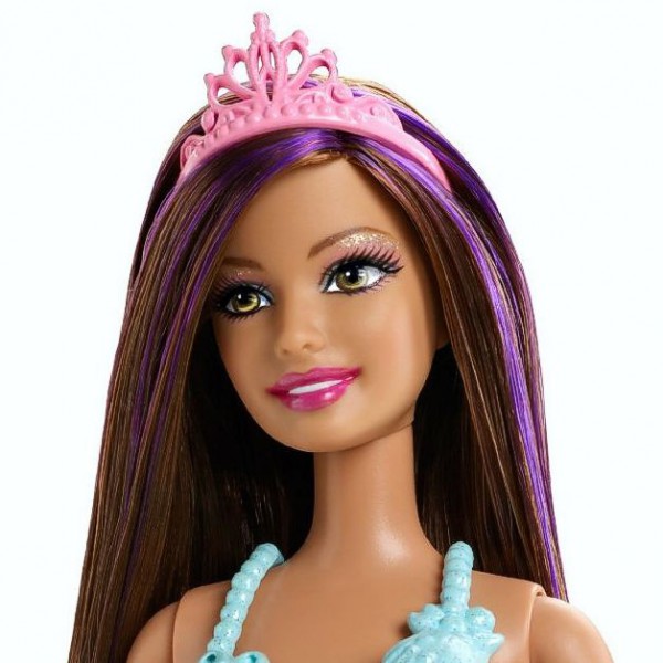 Barbie Sir&egrave;ne Poup&eacute;e brun amovible Nageoire caudale